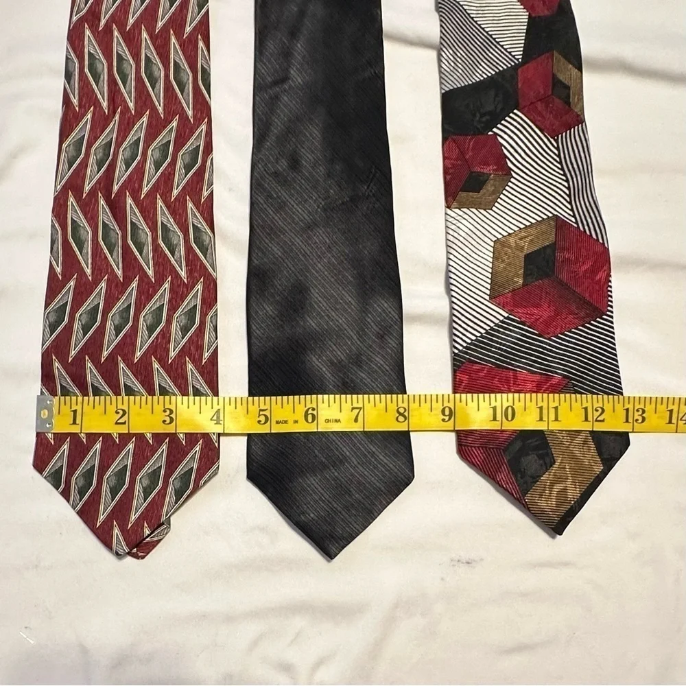 George Machado Tie Bundle Eclectic Grandpa Style Measurements in photos